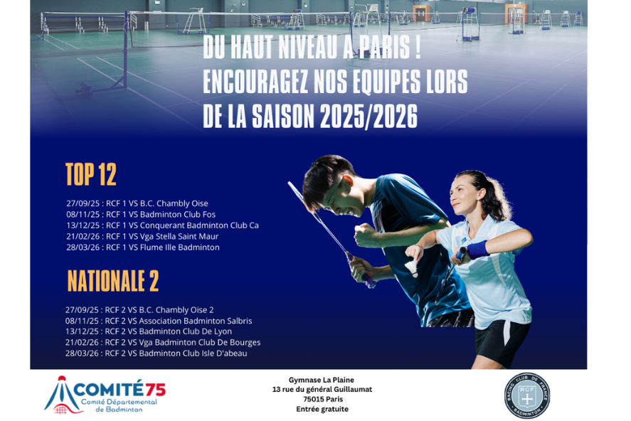 Lire la suite à propos de l’article Du haut niveau à Paris !